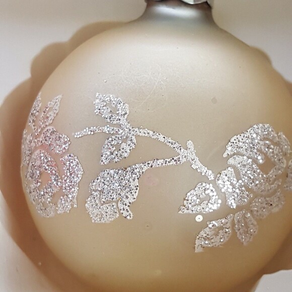 6 Vintage Glass Christmas Ornaments with Glitter Rauch German Misc - Picture 5 of 10